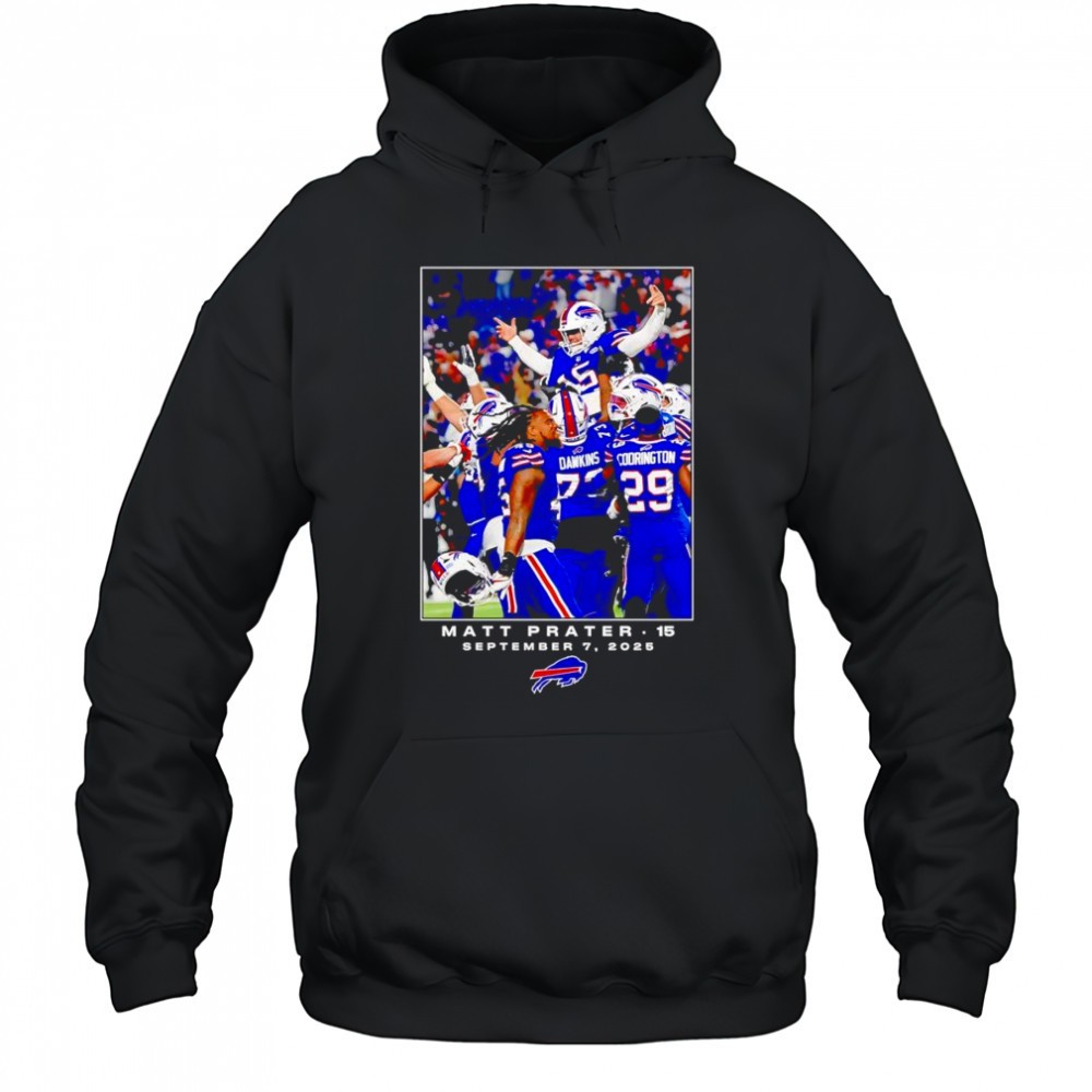Buffalo Bills Matt Prater NFL Flash Features Week 1 shirt