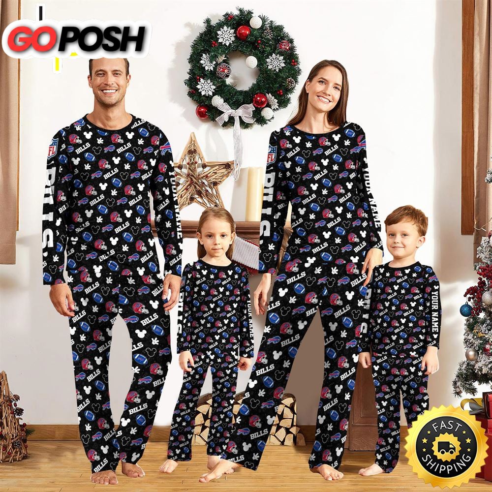 Buffalo Bills NFL And Mickey Mouse Pajamas Custom Your Name