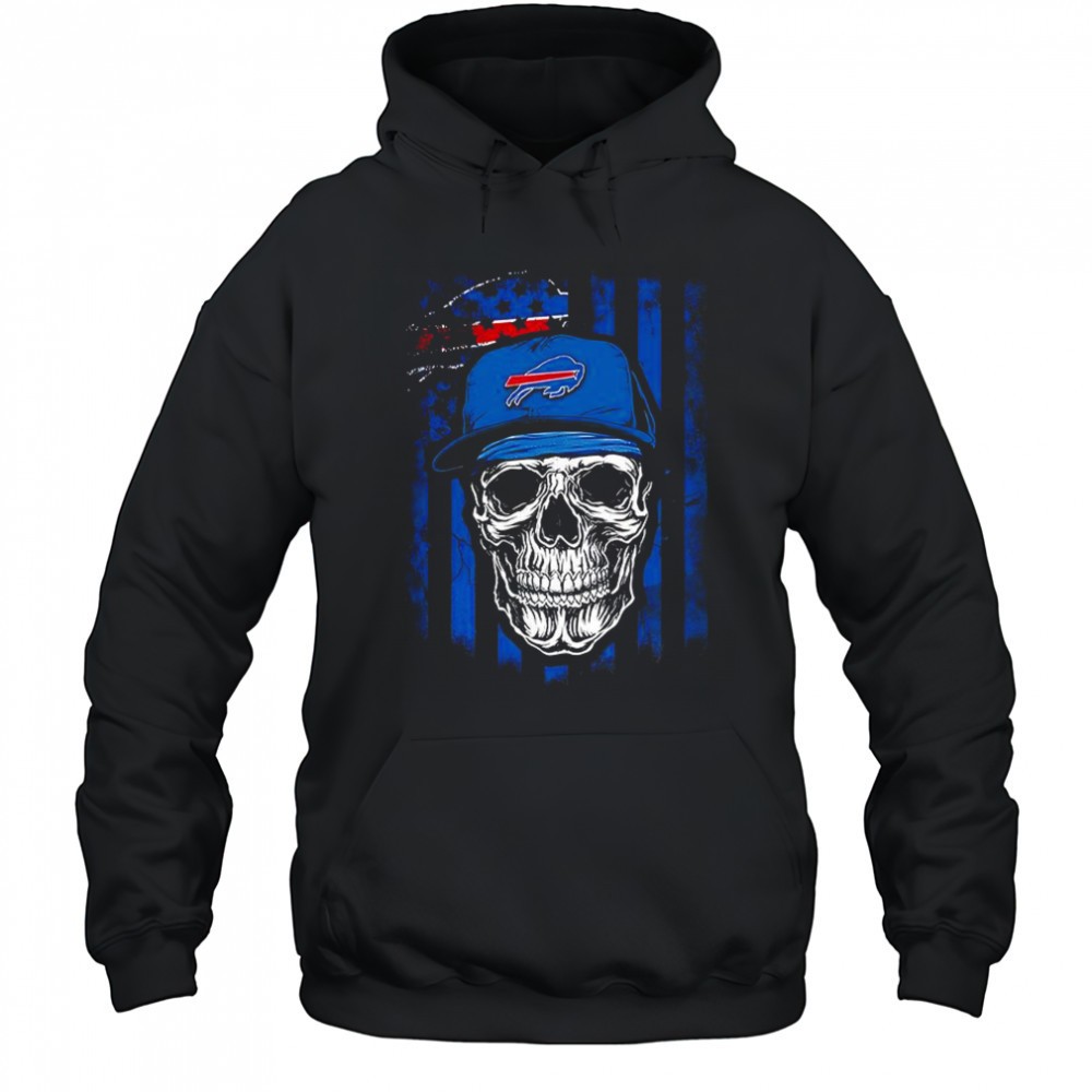 Buffalo Bills NFL skull American flag football lover shirt