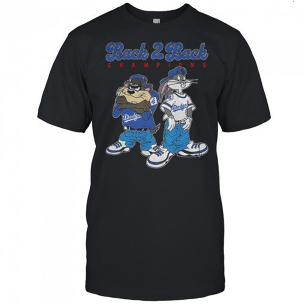 bugs-bunny-looney-tunes-dodgers-baseball-back-2-back-champions-shirt-dej8bko7 Bugs Bunny Looney Tunes Dodgers baseball back 2 back champions shirt