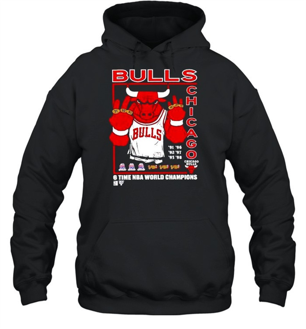 Bulls Chicago 6 Time NBA World Champions Shirt