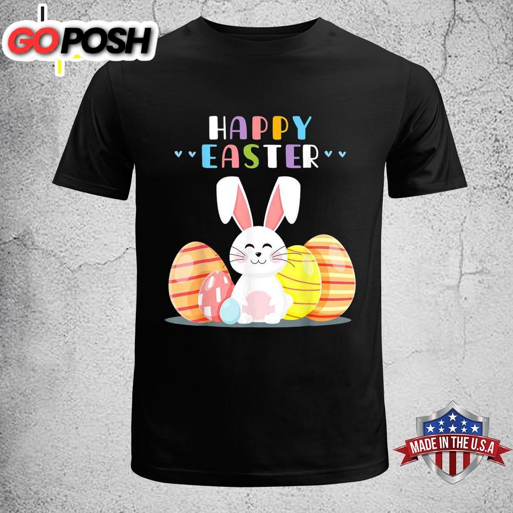 Bunny Pastel Spring Hunt Eggs Rabbit Happy Easter Day Shirt, Easter Gift