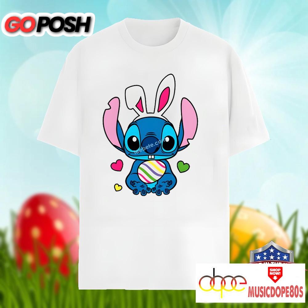 Bunny Stitch And Easter Egg Shirt Classic