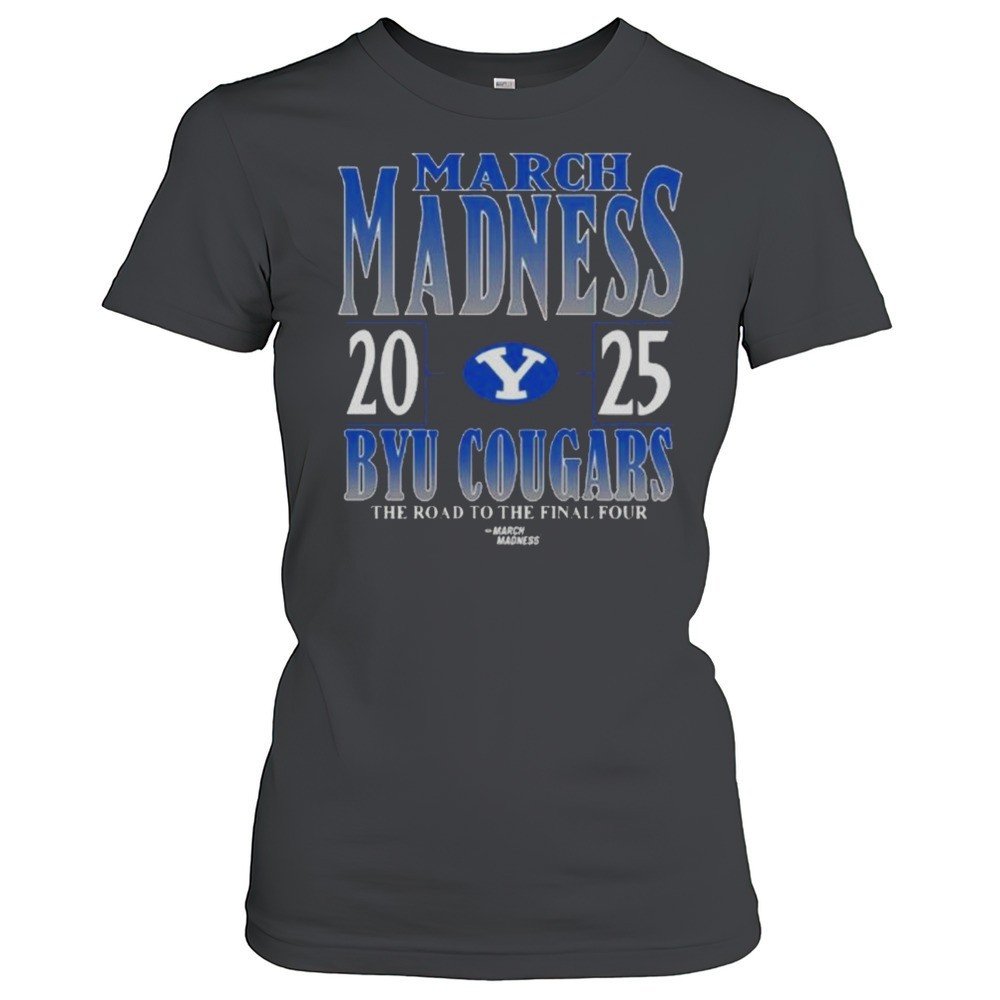 byu-cougars-2025-ncaa-di-mens-tournament-march-madness-the-road-to-the-final-fou-vrbob8g5 Byu Cougars 2025 Ncaa Di Mens Tournament March Madness The Road To The Final Four Shirt
