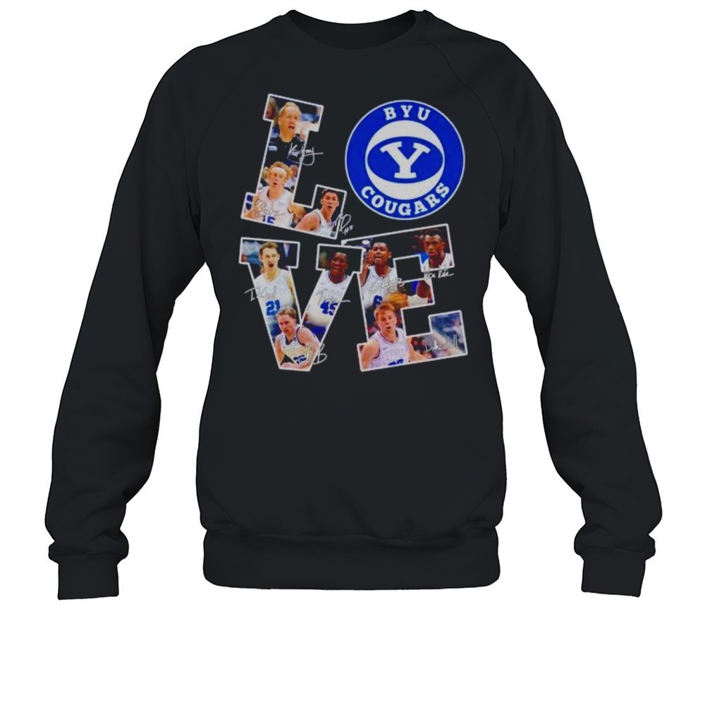 BYU Cougars Love Players Signatures Shirt