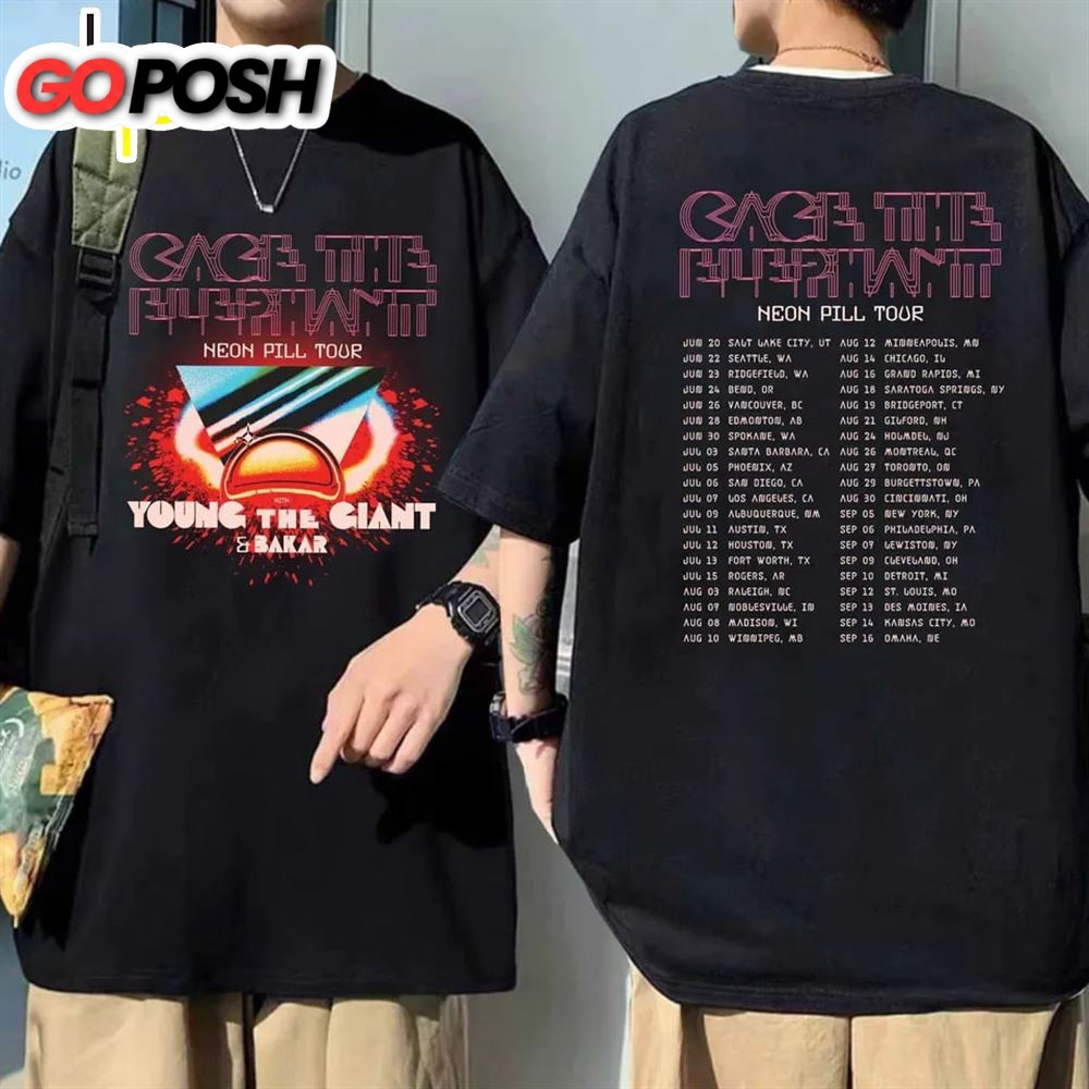 Cage the Elephant Neon Pill Tour 2024 Shirt