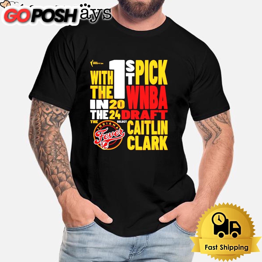 Caitlin Clark Indiana Fever Draft 1st Pick WNBA 2024 Logo Unisex T-Shirt