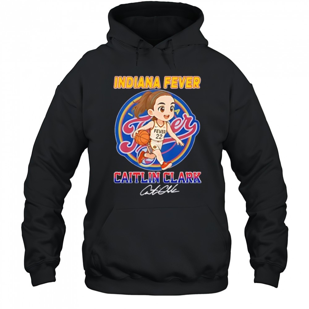 Caitlin Clark Indiana Fever NBA Basketball cartoon signature shirt