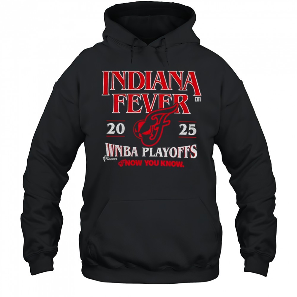 Caitlin Clark wearing Indiana Fever 2025 WNBA Playoffs now you know shirt