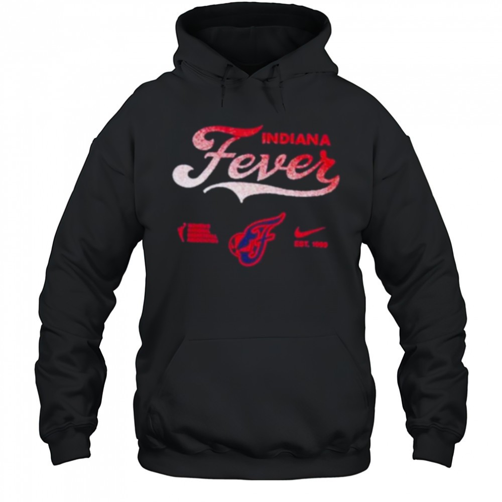 Caitlin Clark Wearing Indiana Fever Script Fade Core shirt