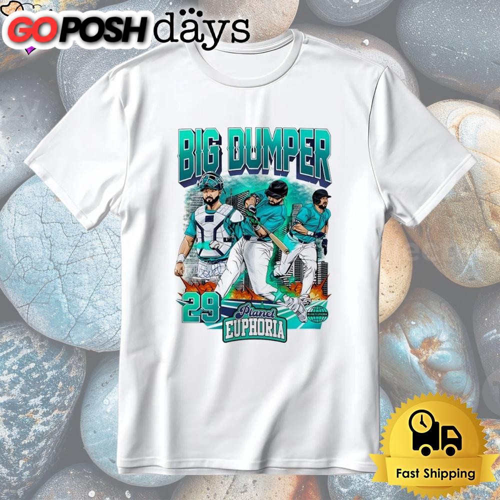 Cal Raleigh Big Dumper #29 Seattle Mariners T-Shirt