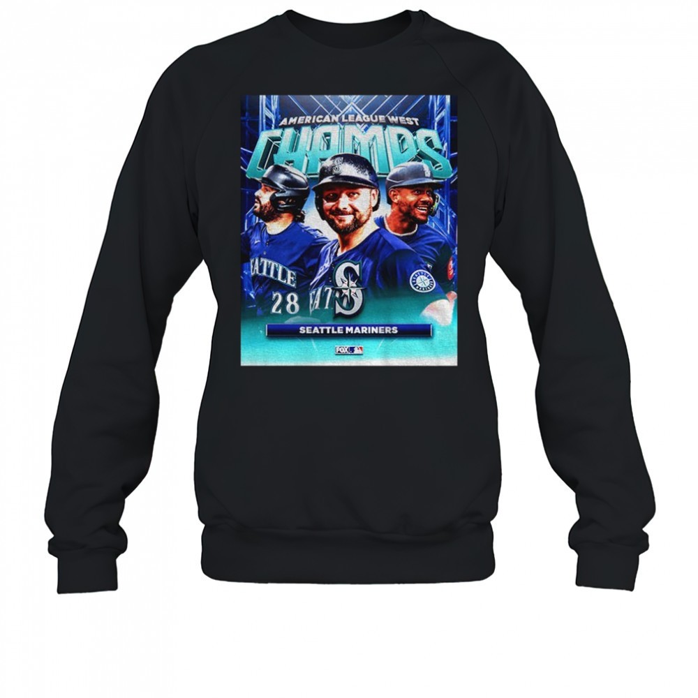 cal-raleigh-eugenio-suarez-seattle-mariners-mlb-baseball-american-league-west-20-4gczqwir Cal Raleigh Eugenio Suárez Seattle Mariners MLB Baseball American League West 2025 poster shirt