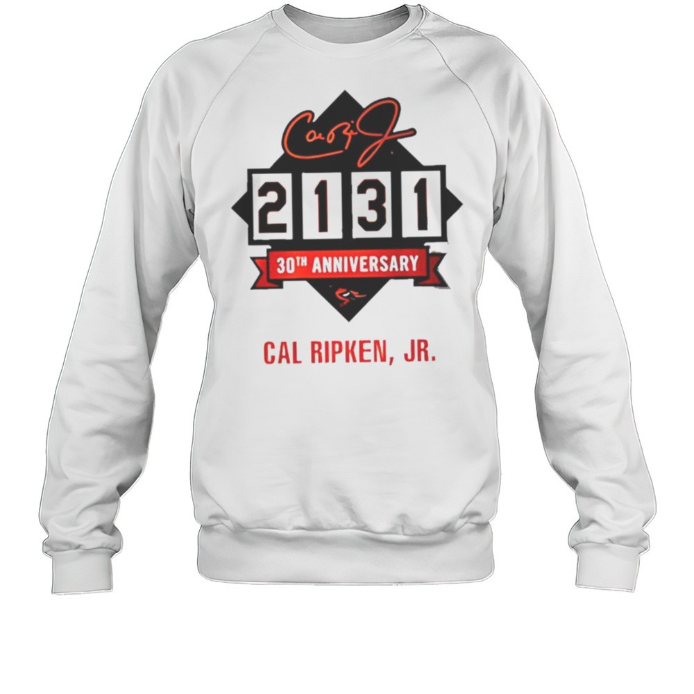 Cal Ripken Jr 2131 30th Anniversary Iron Man Of Baseball Shirt