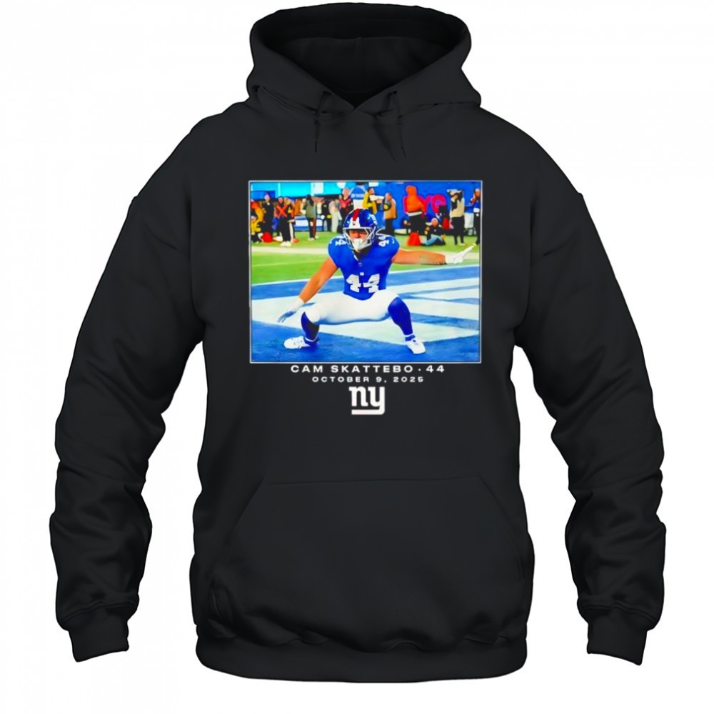 Cam Skattebo New York Giants 2025 NFL draft graphic shirt
