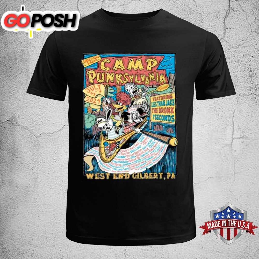 Camp Punksylvania July 5-7 2025 West End In Gilbert PA Unisex T-Shirt