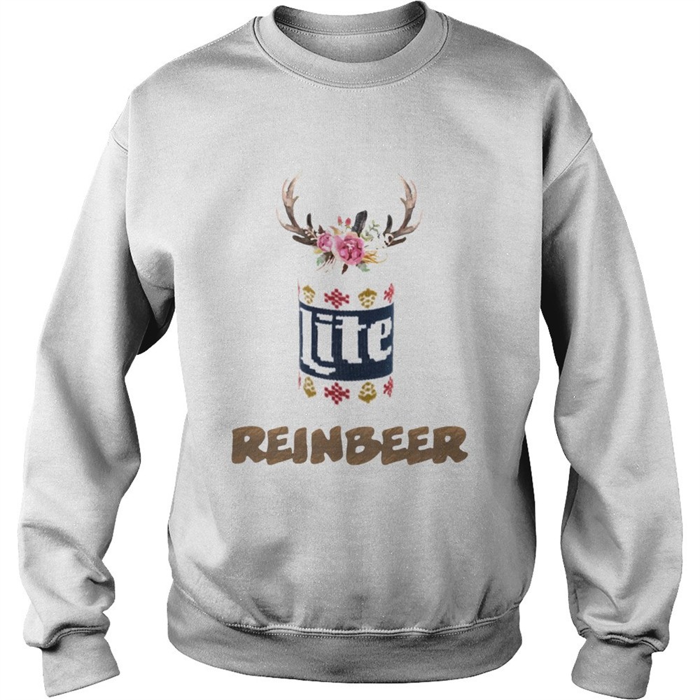 Can Miller Lite Reinbeer Funny Christmas Shirt