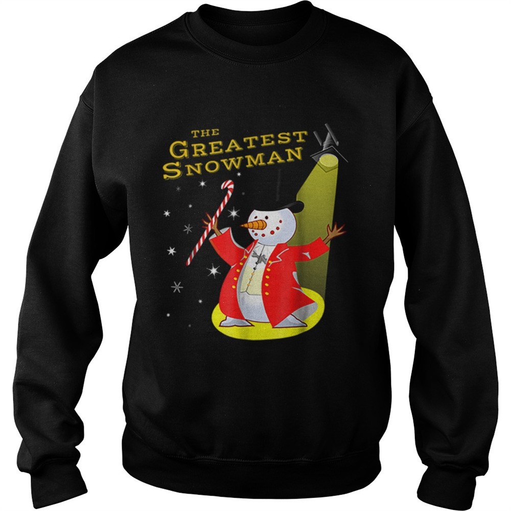 Candy Cane Greatest Snowman Funny Christmas shirt