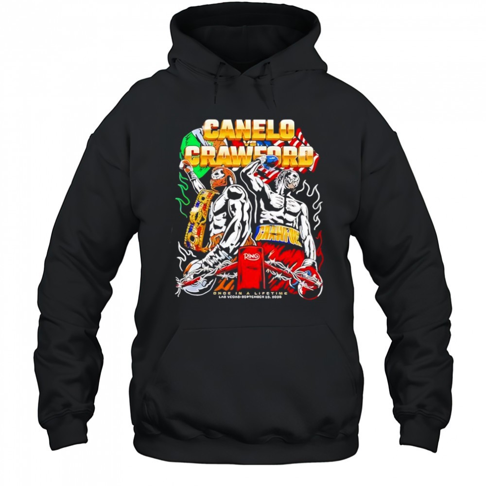 Canelo Crawford once in a lifetime Las Vegas sep 13 2025 shirt
