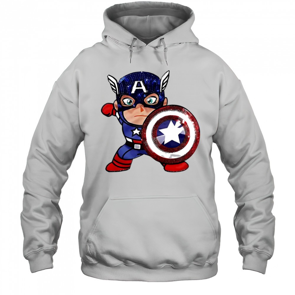 Captain America funny cartoon shirt