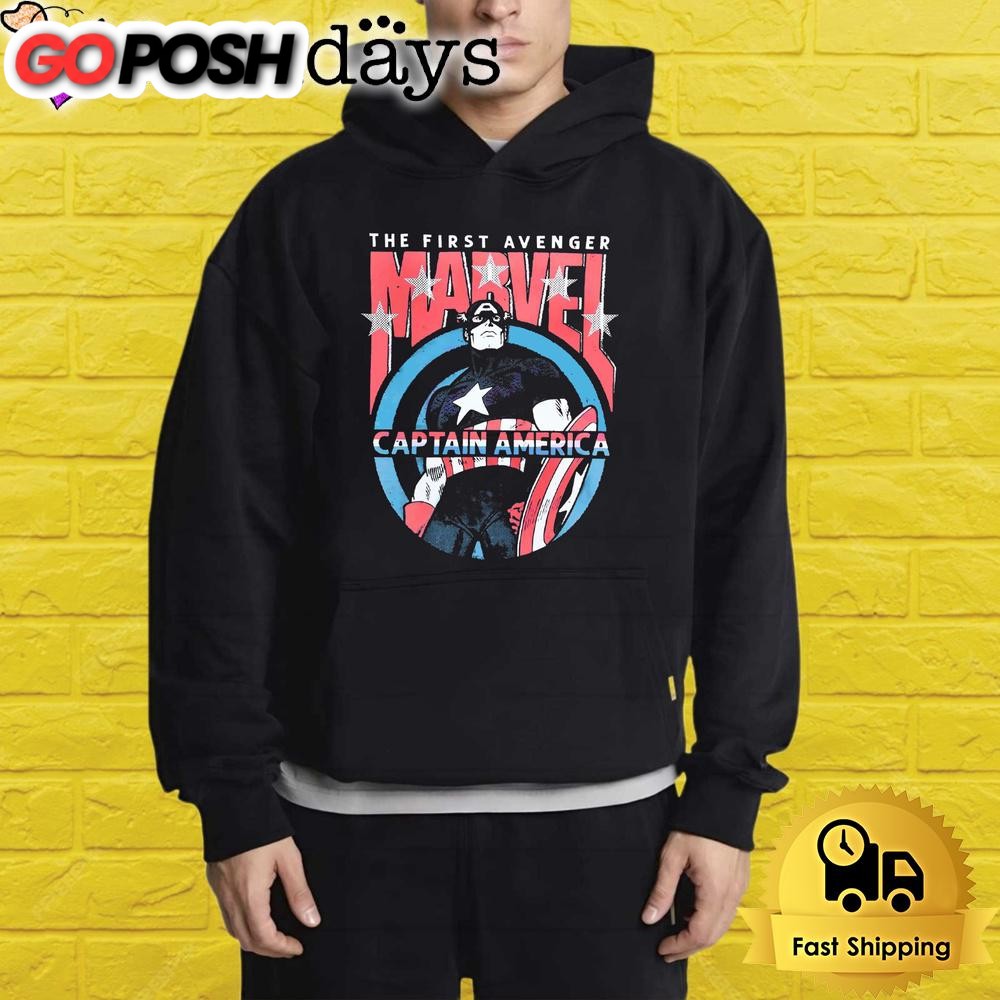 captain-america-the-first-avenger-marvel-superhero-retro-comic-shirt-skoazxgr Captain America The First Avenger Marvel Superhero Retro Comic Shirt