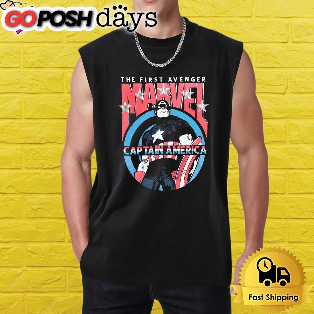 captain-america-the-first-avenger-marvel-superhero-retro-comic-shirt-skoazxgr Captain America The First Avenger Marvel Superhero Retro Comic Shirt