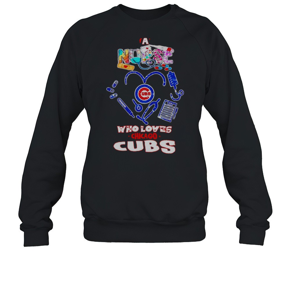Caring Hearts And Fierce Spirit Chicago Cubs Nurses Day Shirt