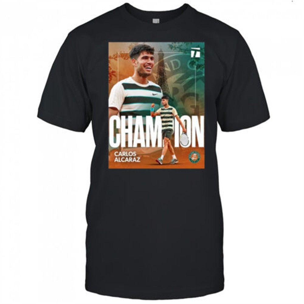 carlos-alcaraz-roland-garros-2025-champions-t-shirt-nywxzyzm Carlos Alcaraz Roland Garros 2025 Champions T-Shirt