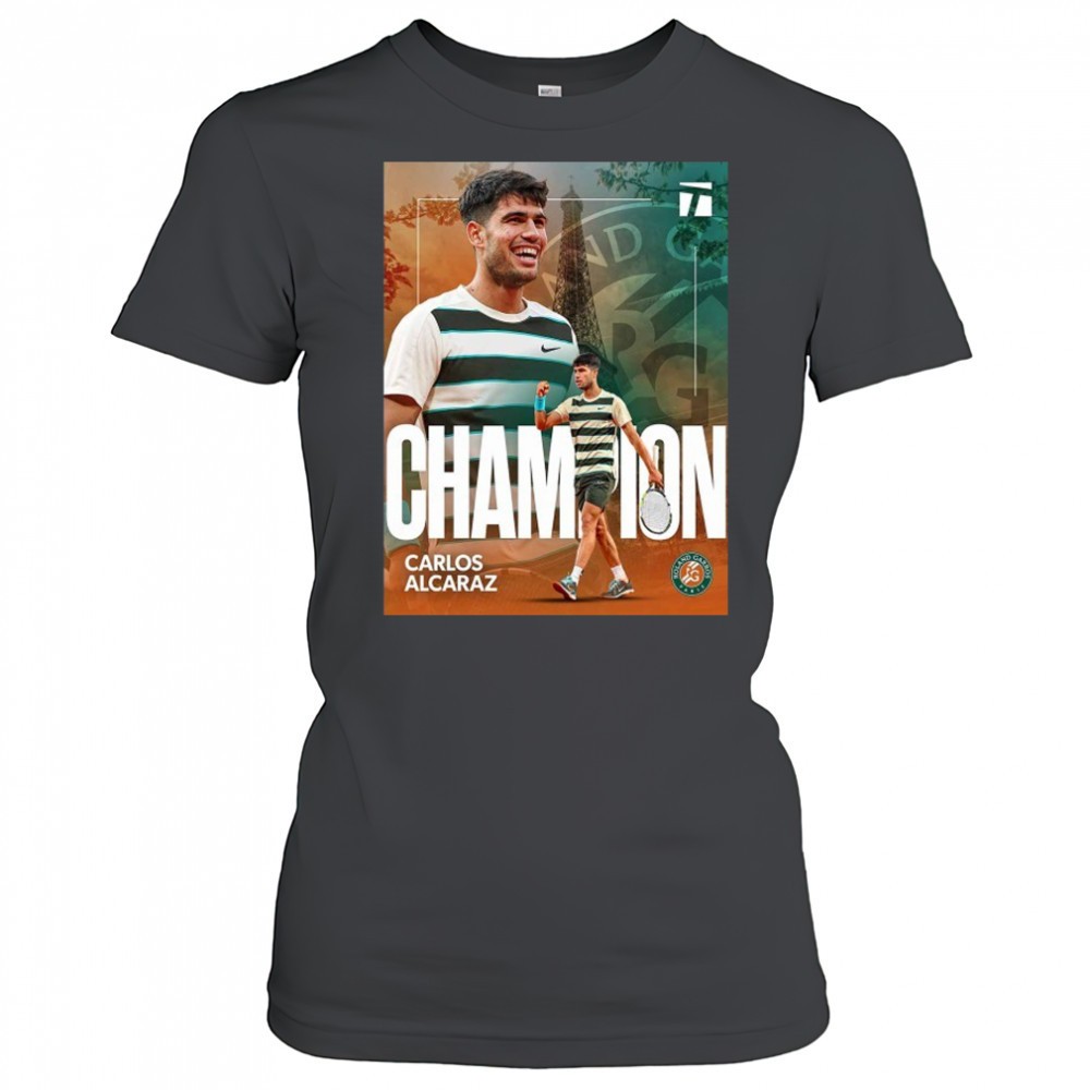 carlos-alcaraz-roland-garros-2025-champions-t-shirt-nywxzyzm Carlos Alcaraz Roland Garros 2025 Champions T-Shirt