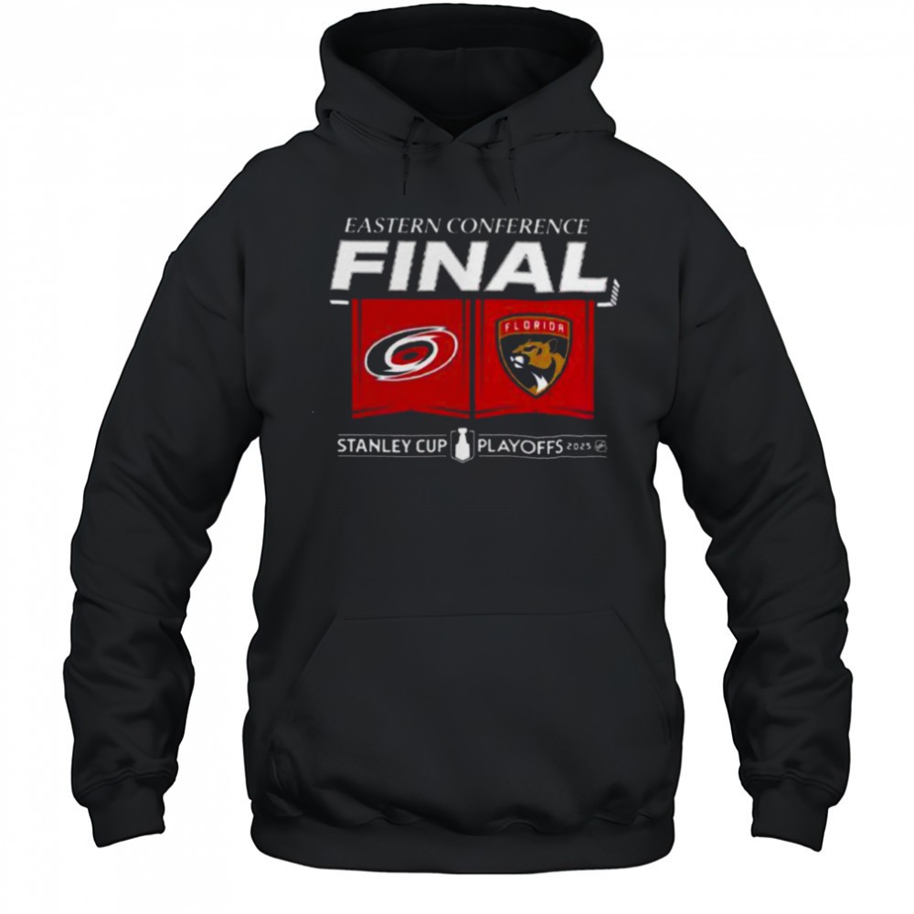 Carolina Hurricanes Vs Florida Panthers Matchup 2025 Eastern Conference Finals NHL Stanley Cup Playoffs 2025 T Shirt