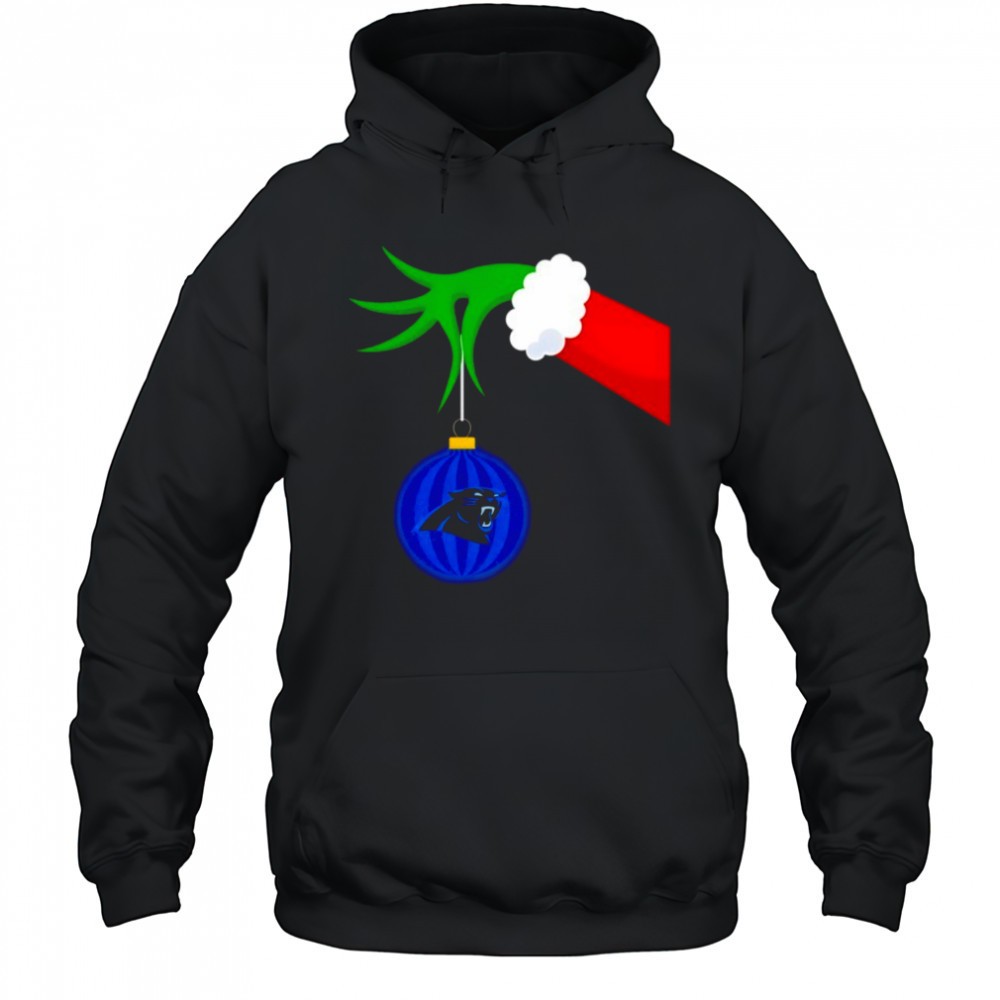 Carolina Panthers Grinch Hand Holiday Christmas shirt