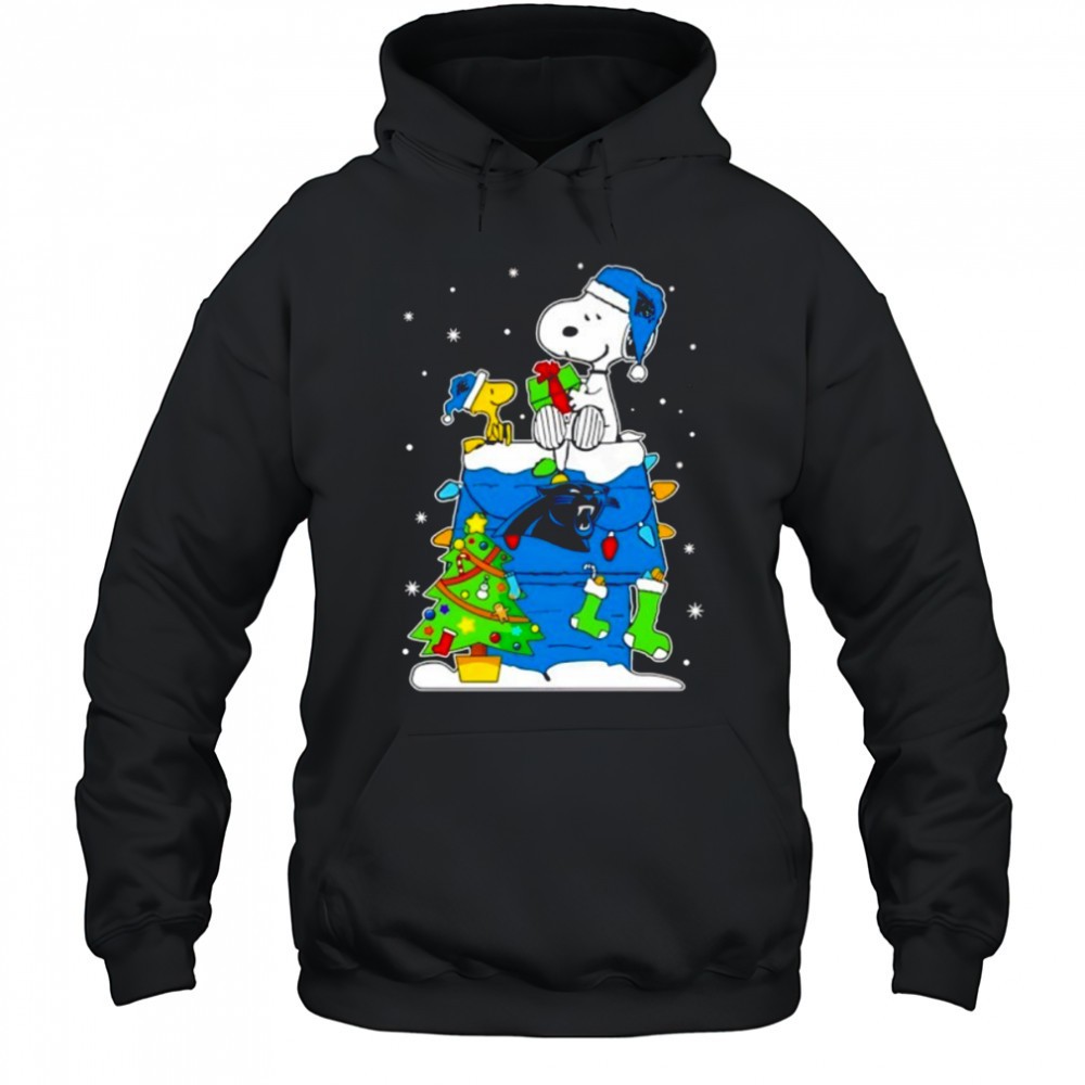 Carolina Panthers Snoopy And Woodstock Christmas shirt