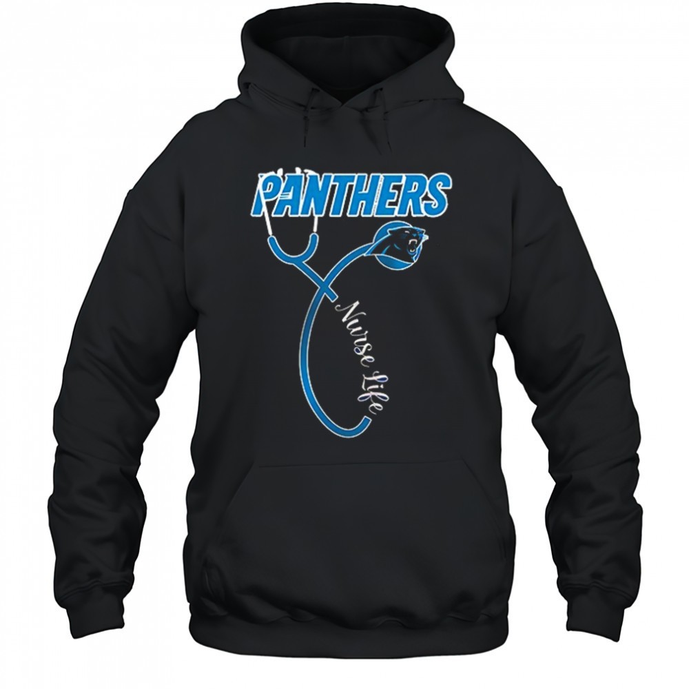 Carolina Panthers x Nurse life its a work of heart shirt