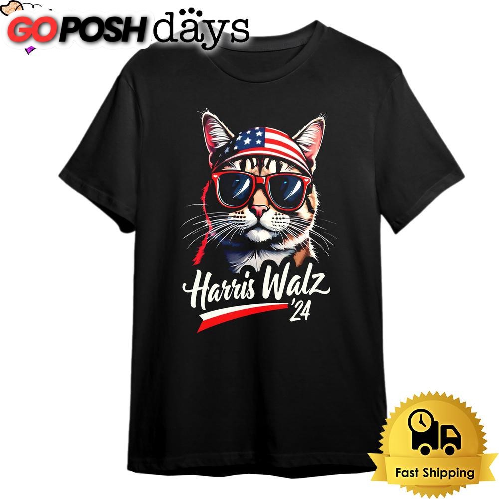 Cat Harris Walz Kamala Harris 2024 T Shirt