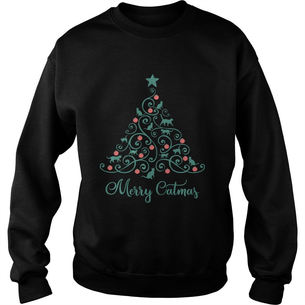 Cat Lover Christmas Gifts Merry Catmas Cats Christmas Tree shirt