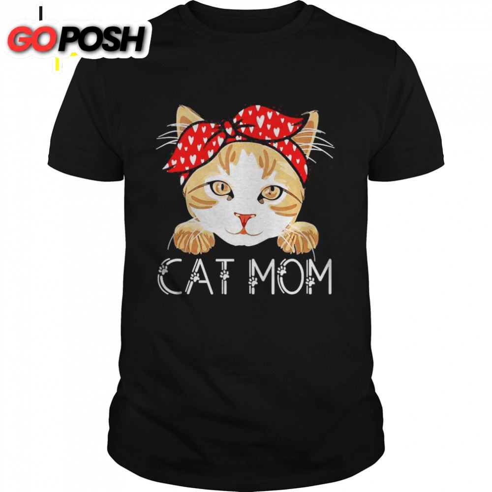 Cat Mom Fun Cat Paw Kitty Matching Family Mothers Day Shirt