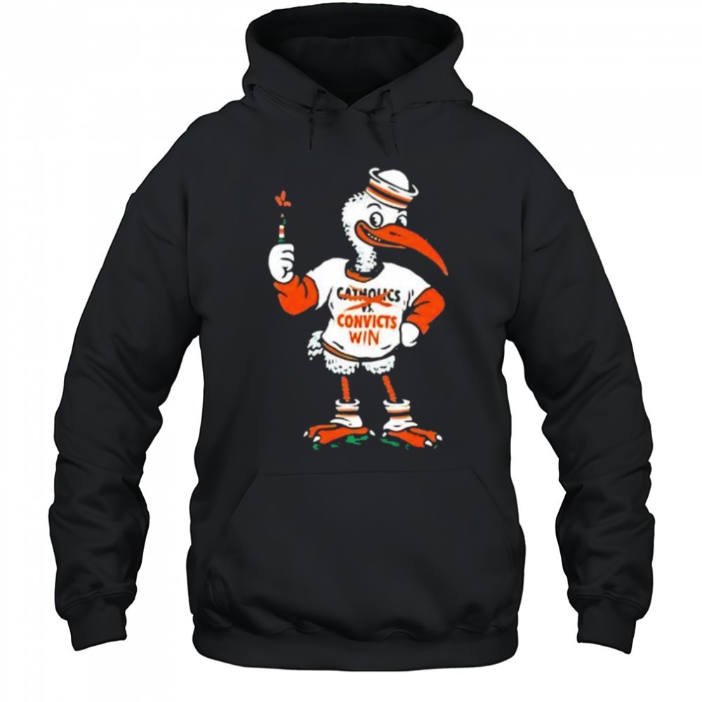 Catholics vs convicts convicts win game 2025 shirt