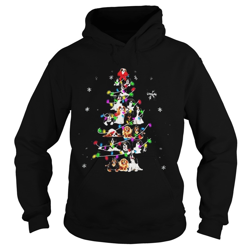 Cavalier King Charles Spaniel Christmas tree shirt