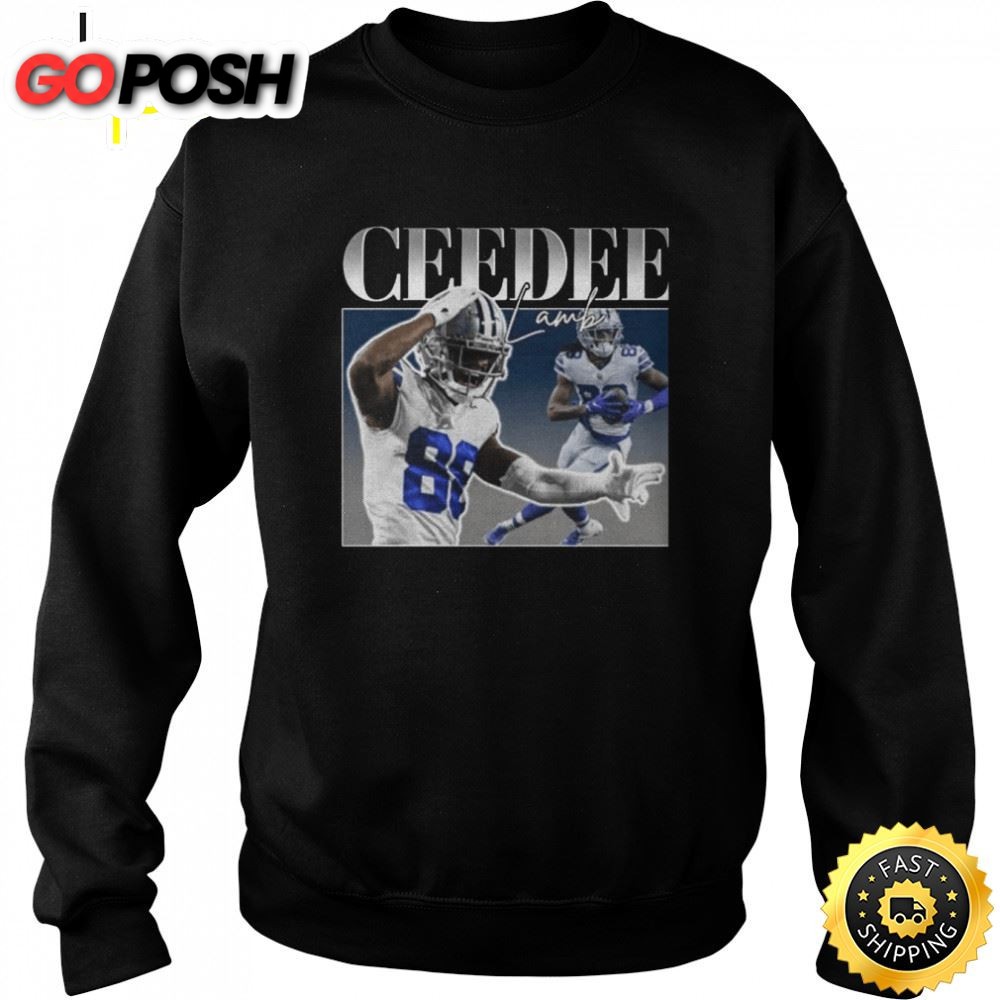 Ceedee Lamb Retro Portrait Dallas Football Shirt