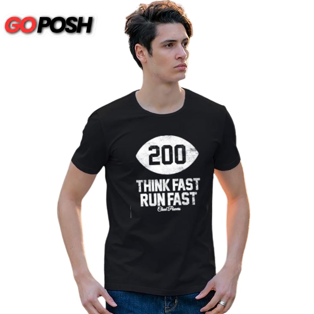 Chad Powers Think Fast Run Fast American Football T-Shirt