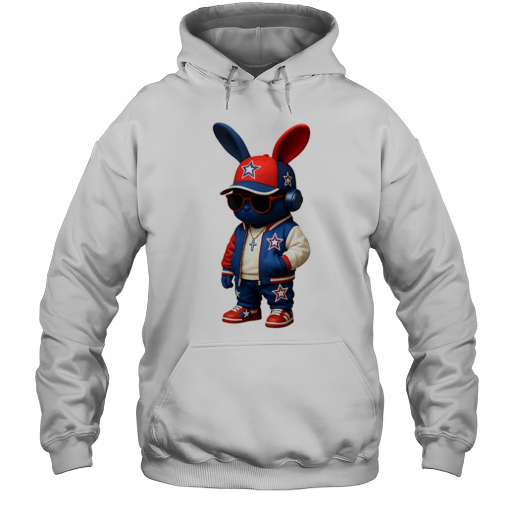 Chain Bunny Streetwear Style Hiphop shirt