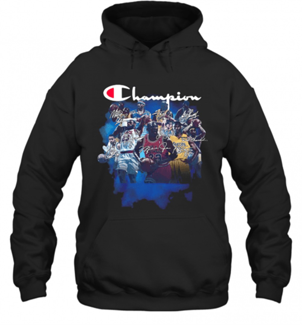Champion All Legends Players Nba Signatures T-Shirt