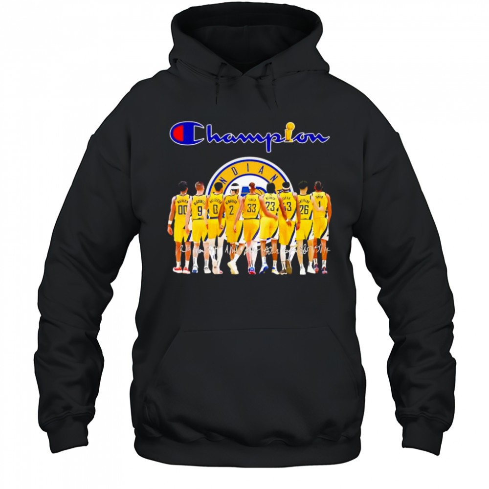 Champion Indiana Pacers players signature shirt