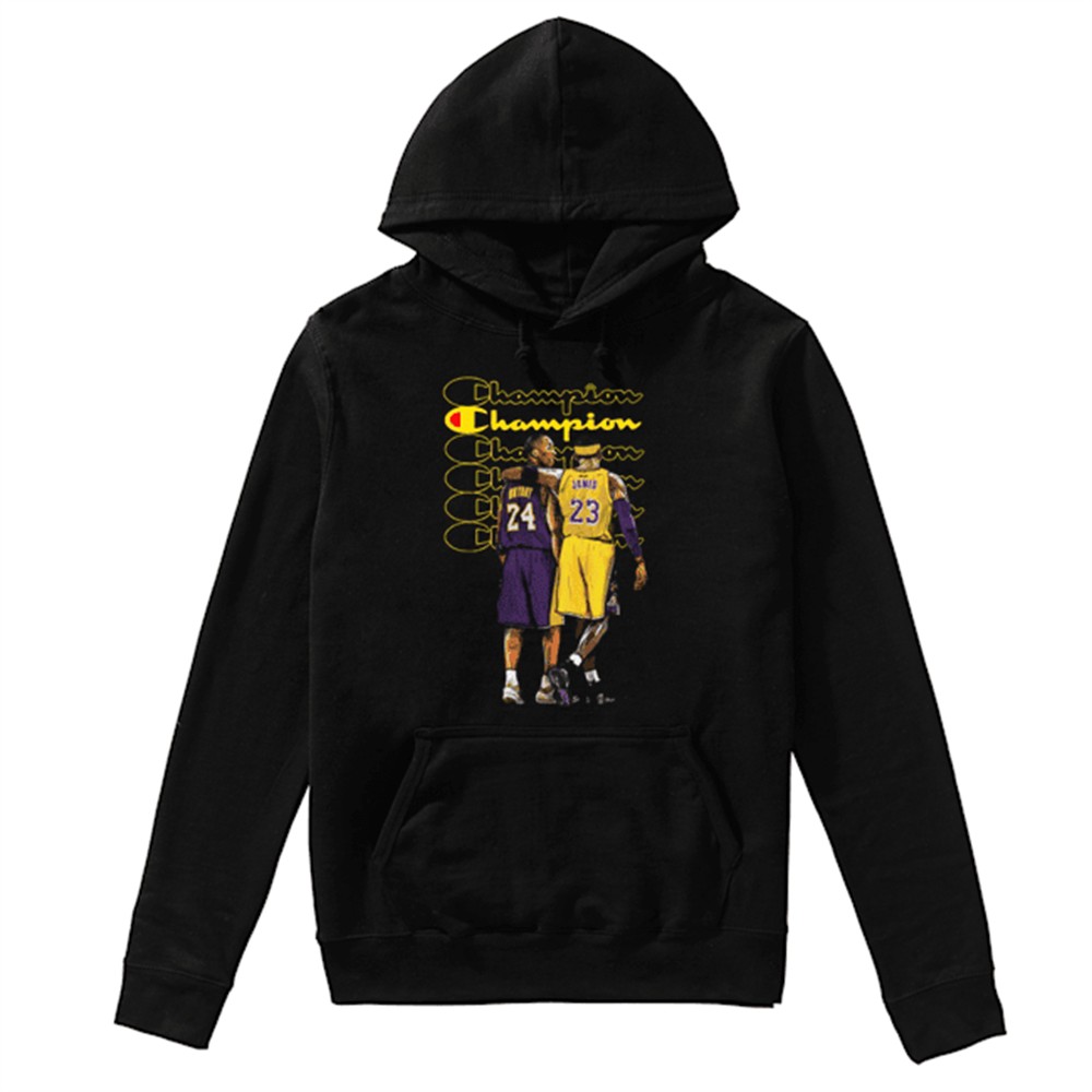 Champion Kobe Bryant and Lebron James shirt