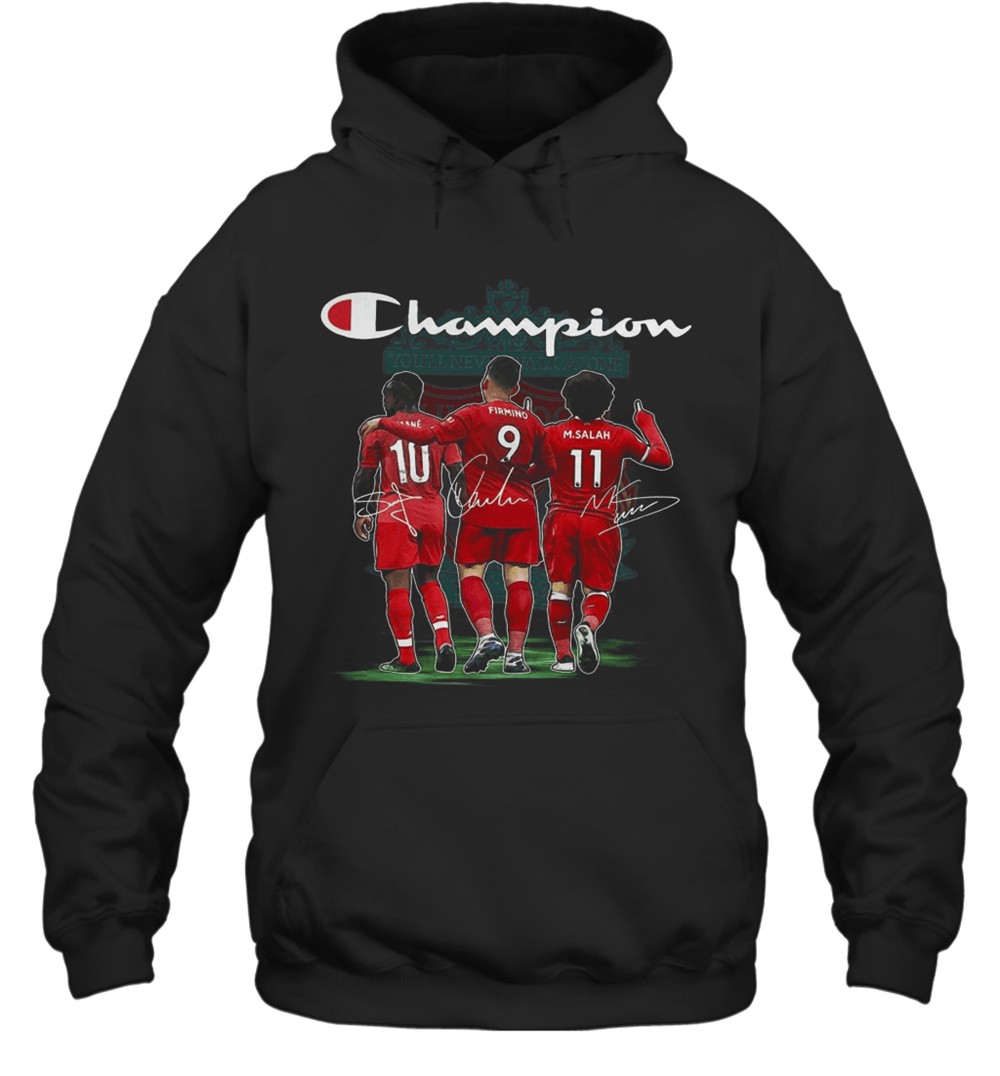 Champion Sadio Mane Roberto Firmino And Mohamed Salah Signature T-Shirt