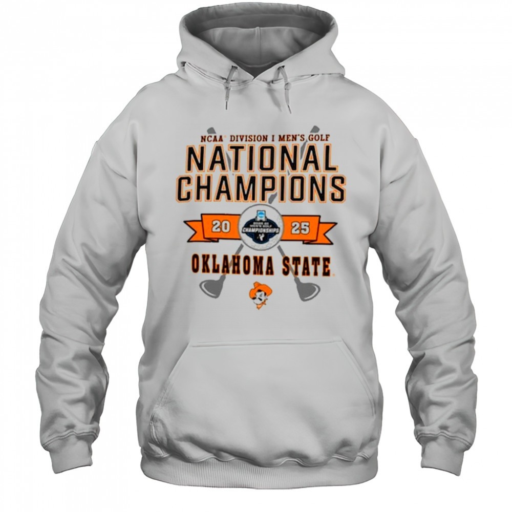 Champion White Oklahoma State Cowboys 2025 NCAA Mens Golf National Champions T-Shirt