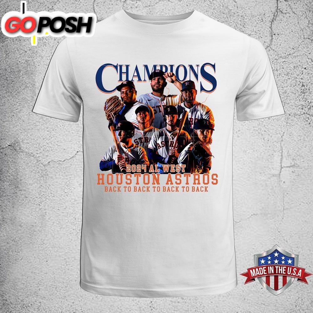 Champions 2024 West Houston Astros Unisex T-Shirt