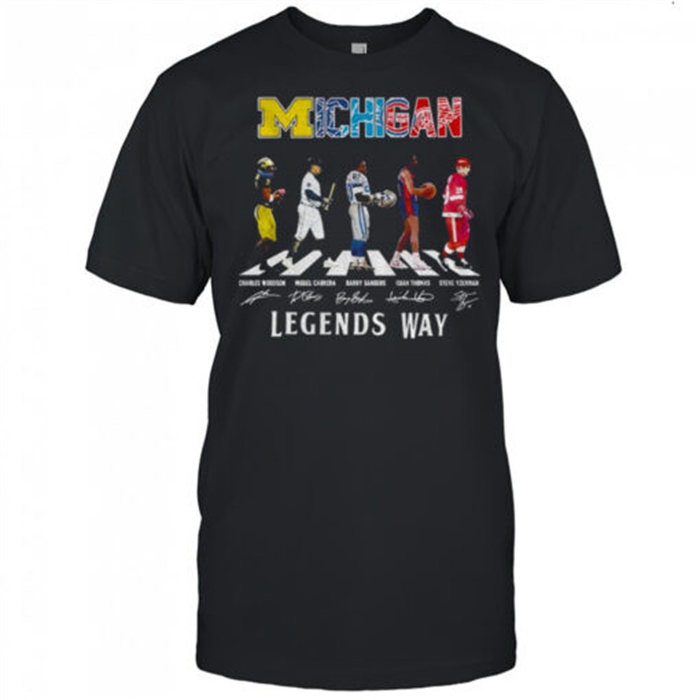 charles-woodson-miguel-cabrera-barry-sanders-isiah-thomas-and-steve-yzerman-abbe-1w20ohvw Charles Woodson Miguel Cabrera Barry Sanders Isiah Thomas and Steve Yzerman Abbey Road Michigan Legends Way shirt