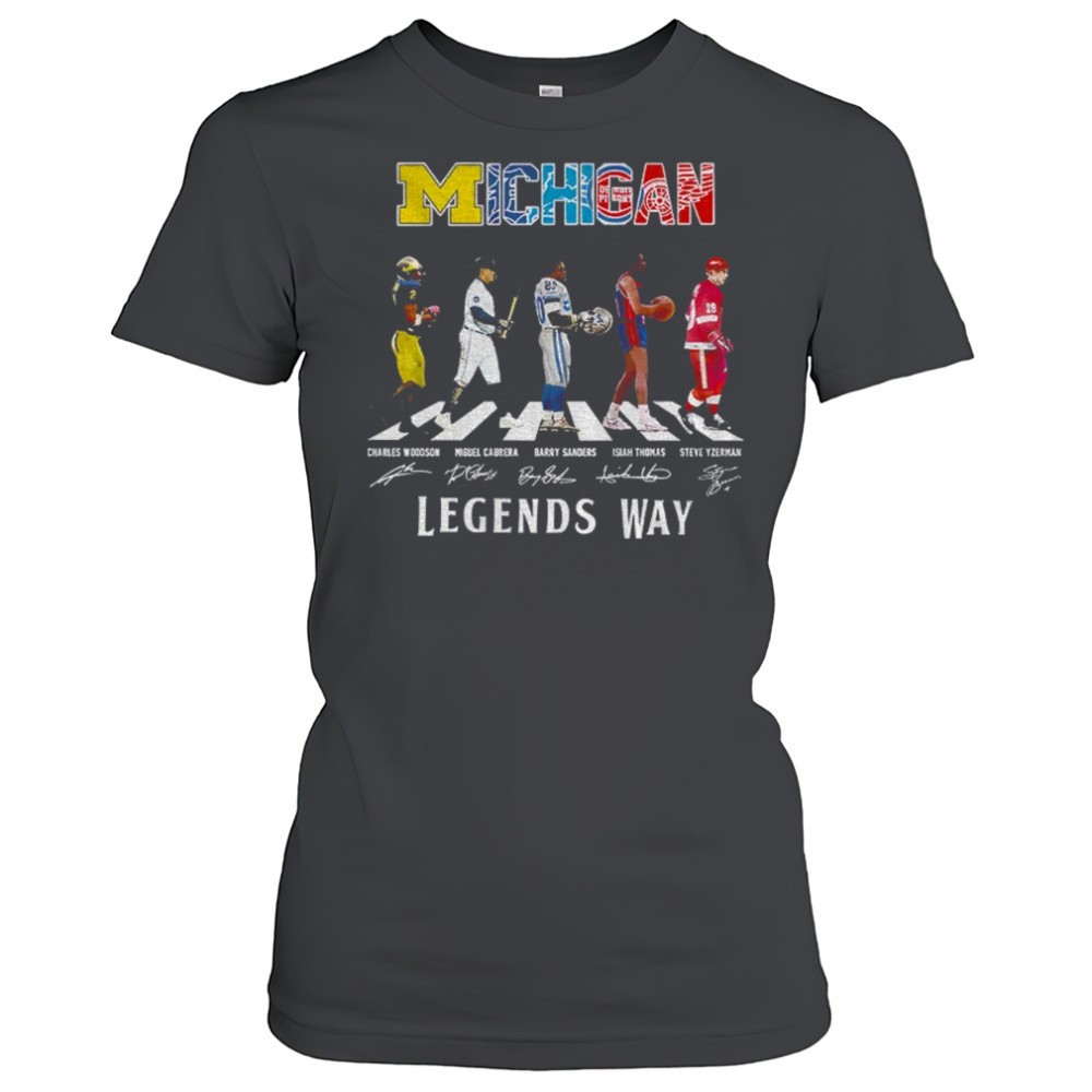 charles-woodson-miguel-cabrera-barry-sanders-isiah-thomas-and-steve-yzerman-abbe-1w20ohvw Charles Woodson Miguel Cabrera Barry Sanders Isiah Thomas and Steve Yzerman Abbey Road Michigan Legends Way shirt
