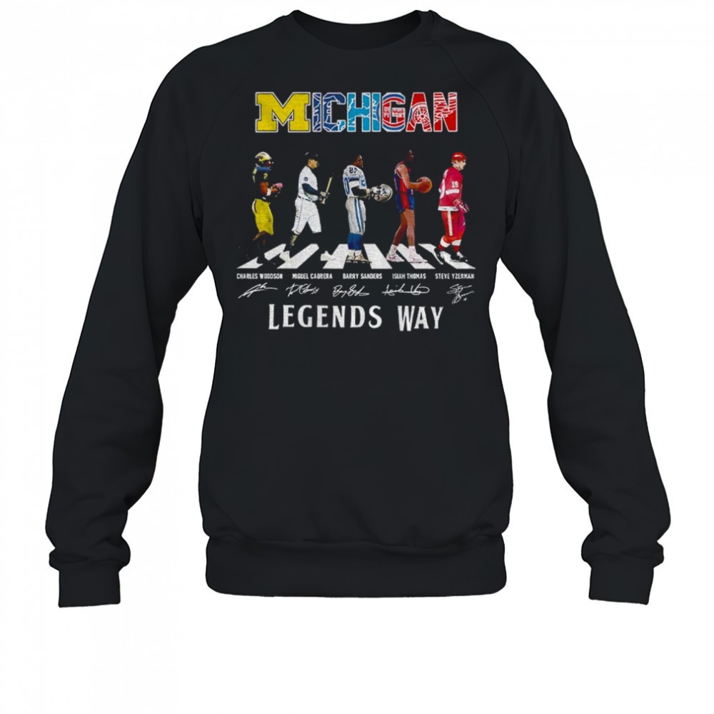 charles-woodson-miguel-cabrera-barry-sanders-isiah-thomas-and-steve-yzerman-abbe-1w20ohvw Charles Woodson Miguel Cabrera Barry Sanders Isiah Thomas and Steve Yzerman Abbey Road Michigan Legends Way shirt