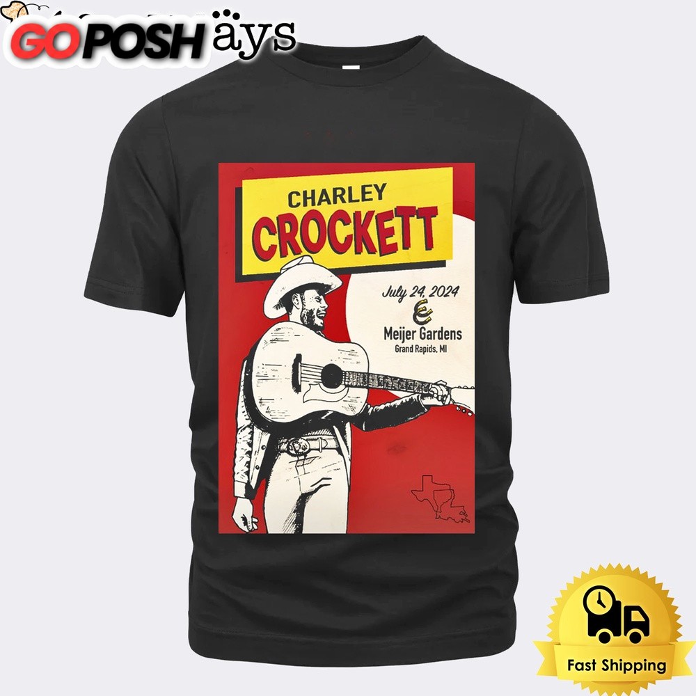 Charley Crockett At Frederik Meijer Gardens Grand Rapids MI On July 24 2024 Unisex T-Shirt